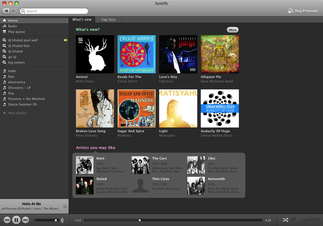 Have Spotify Display Name Of Track On Mac